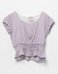 FOR ALL SEASONS Peplum Girls Top image number 1
