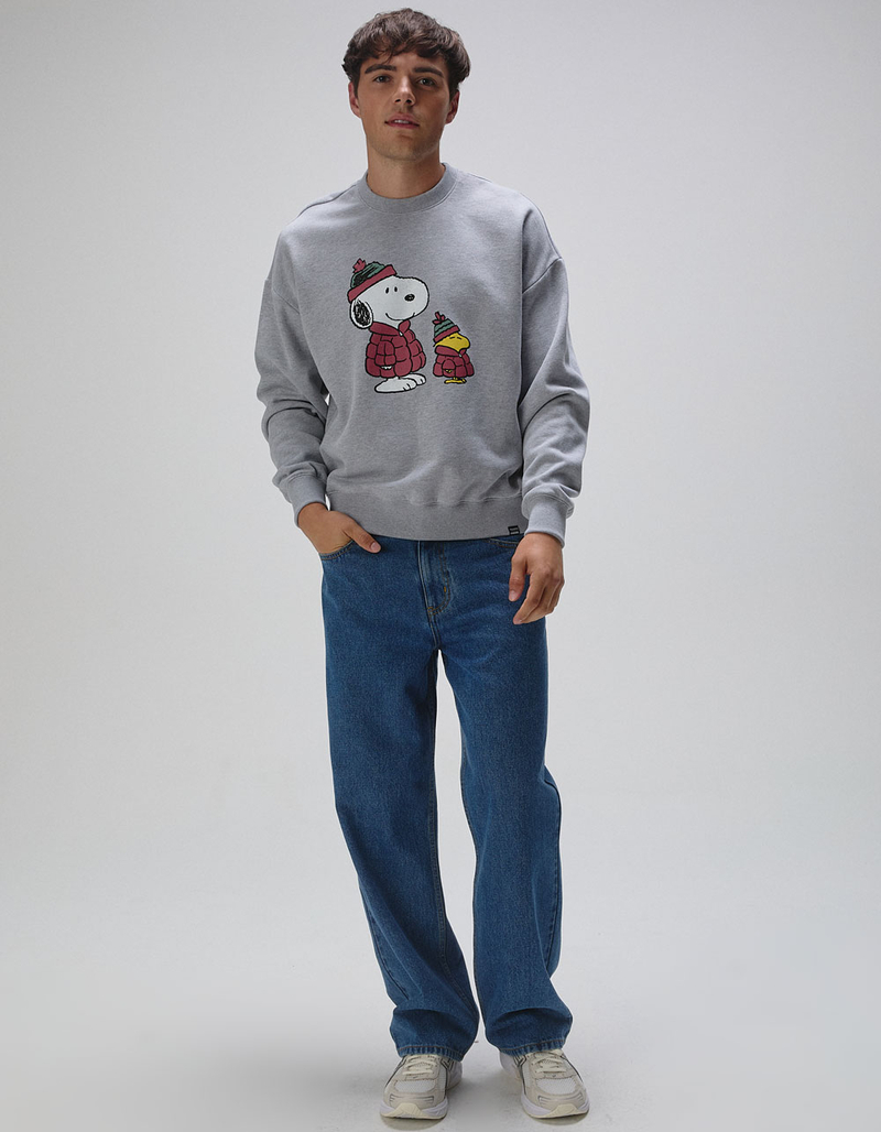 RSQ x Peanuts Puffers Mens Oversized Crewneck Sweatshirt image number 6