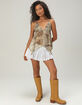 WEST OF MELROSE Animal Stud Womens Babydoll Top image number 5