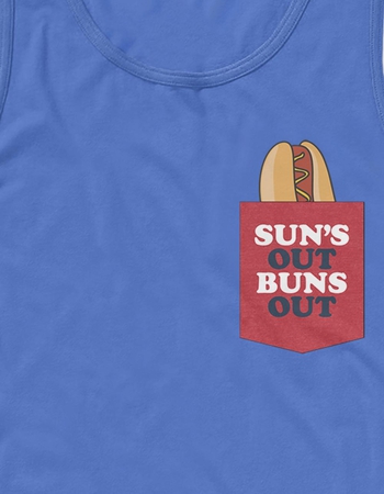 HOT DOG Sun's Out Buns Out Unisex Tank Alternative Image