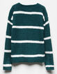 WHITE FAWN Stripe Hunter Girls Chenille Sweater image number 2