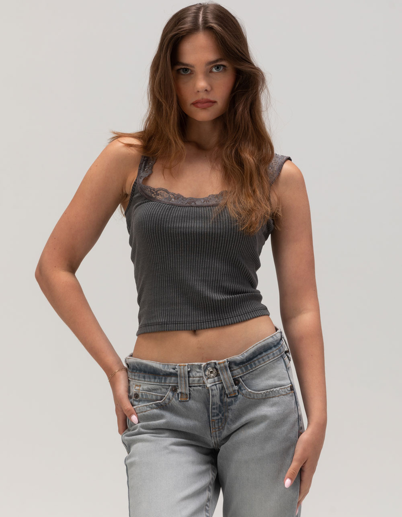 BDG Urban Outfitters Lace Trim Womens Tank Top image number 0