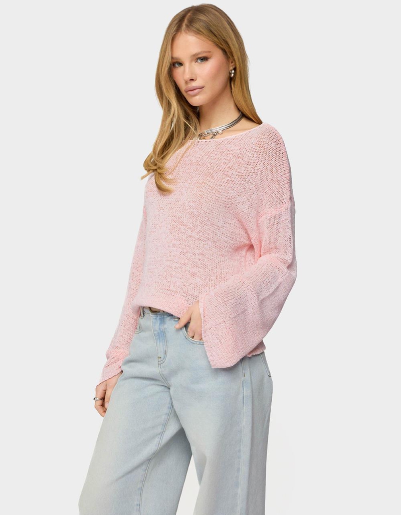 EDIKTED Drop Shoulder Light Knit Sweater image number 1