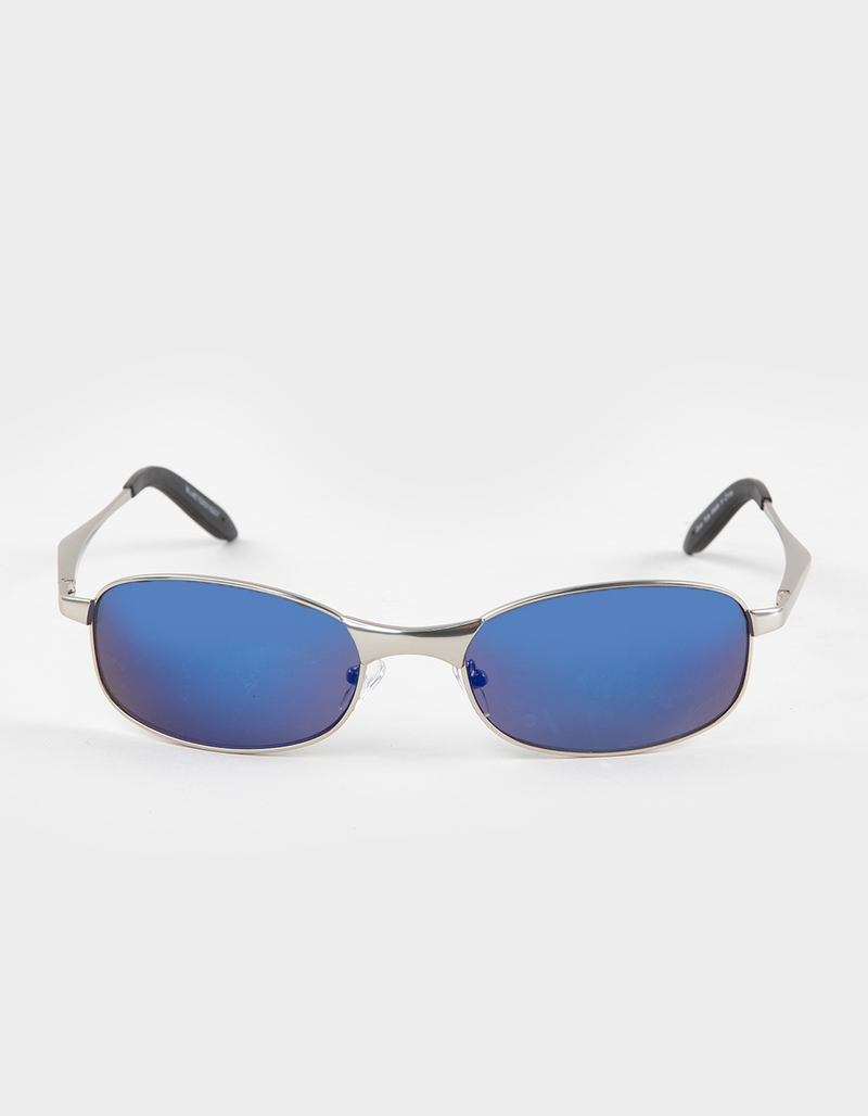 RSQ Blue Mirror Metal Sunglasses image number 1