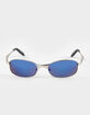 RSQ Blue Mirror Metal Sunglasses image number 2