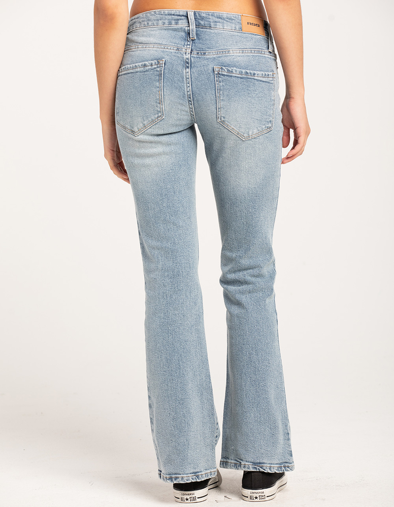 RSQ Womens Low Rise Flare Jeans image number 4