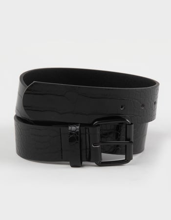 Embossed Faux Crocodile Belt Primary Image