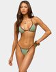 EDIKTED Vale Striped Triangle Bikini Top image number 1