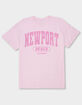 NEWPORT BEACH Collegiate Unisex Tee image number 1