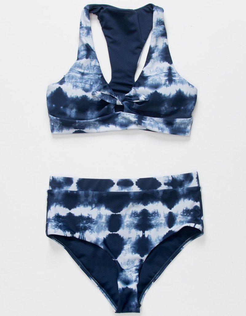 FULL TILT Knot Halter Girls Bikini Set image number 0