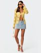 EDIKTED Jessie Denim Mini Skirt image number 2