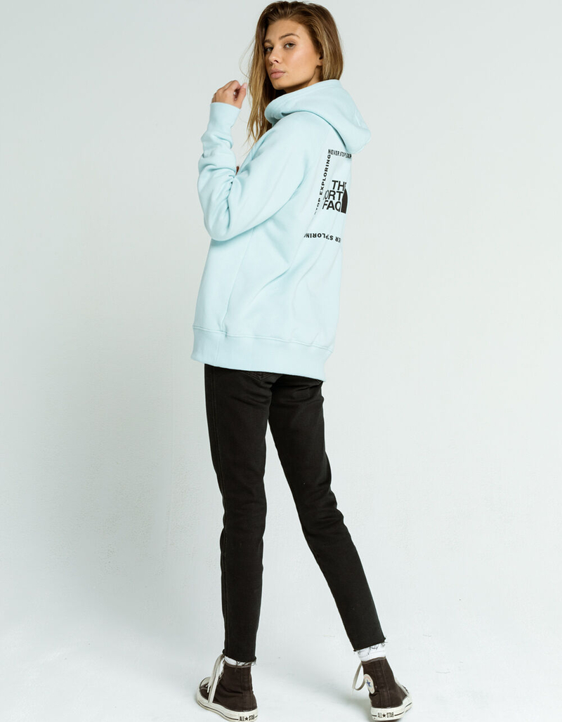THE NORTH FACE Archived Womens Light Blue Hoodie image number 3