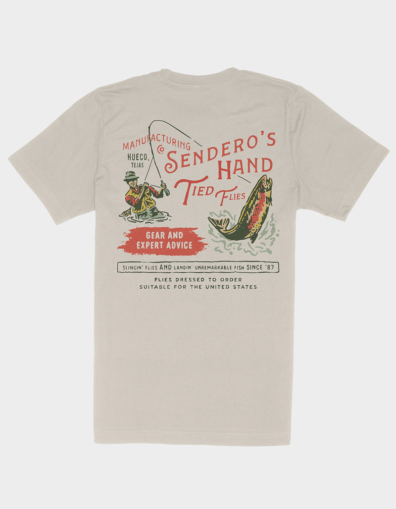 SENDERO PROVISIONS CO. Hand Tied Flies Mens Tee image number 0