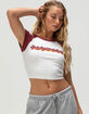 ROXY Flower Chain Womens Raglan Baby Tee image number 5