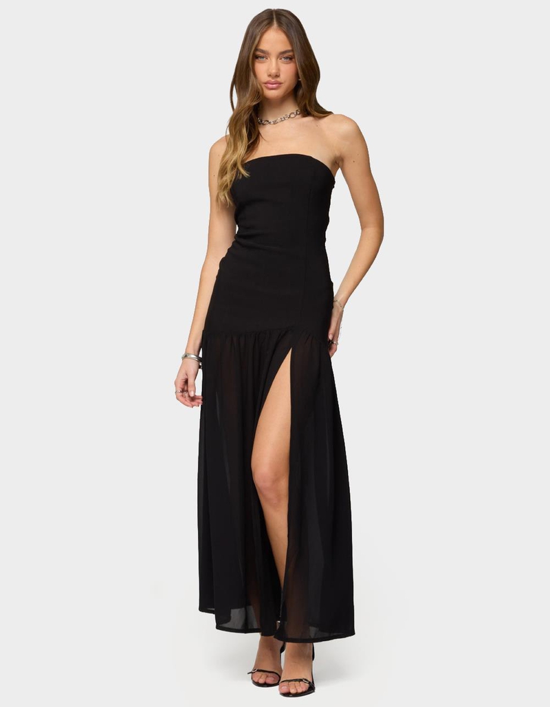 EDIKTED Marisa Strapless Maxi Dress image number 0