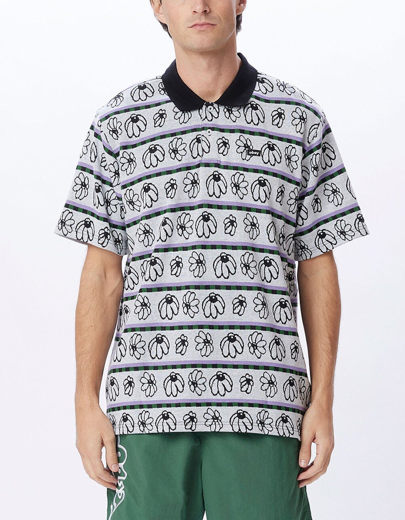 OBEY Expand Jacquard Mens Polo Shirt image number 4