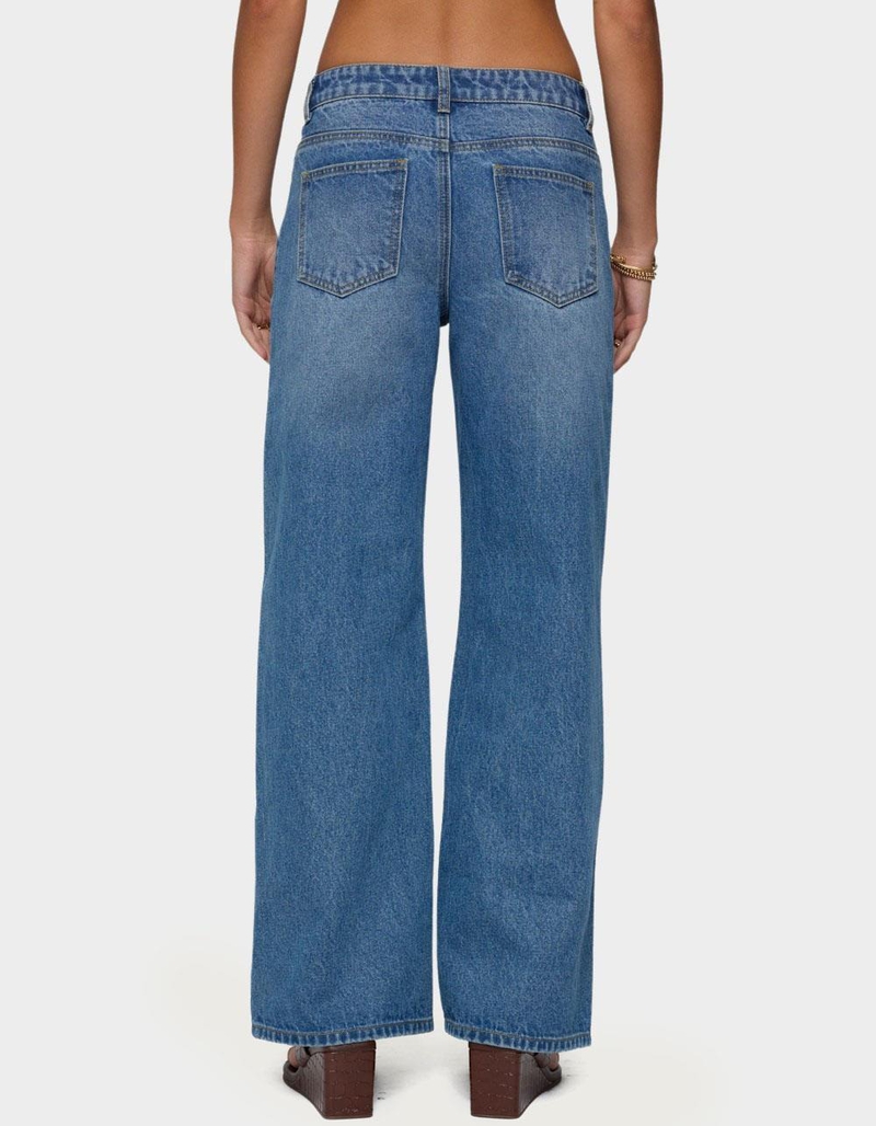 EDIKTED Ery Wide Leg Mid Rise Jeans image number 2