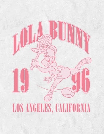 LOONEY TUNES Lola Bunny Tennis Unisex Tee Alternative Image