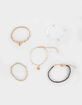 FULL TILT 5 Pack Braid Heart Bracelet Set image number 1