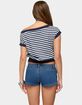 EDIKTED Philly Striped Off Shoulder Top image number 3