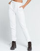 RSQ Womens White Skinny Jogger Sweatpants image number 4