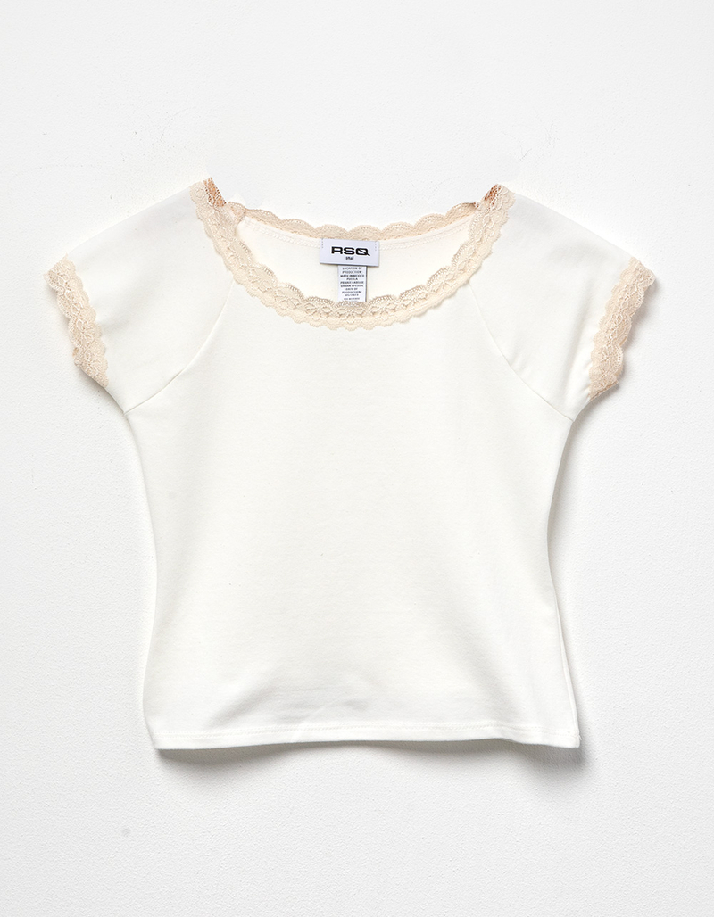 RSQ Girls Lace Trim Ballet Top image number 0