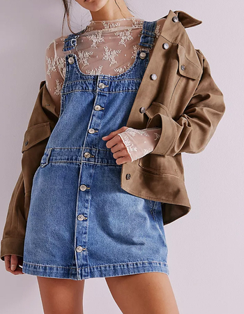 FREE PEOPLE We The Free Edie Womens Denim Skirtall Primary Image