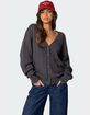 EDIKTED Francine Oversized V-Neck Cardigan image number 1