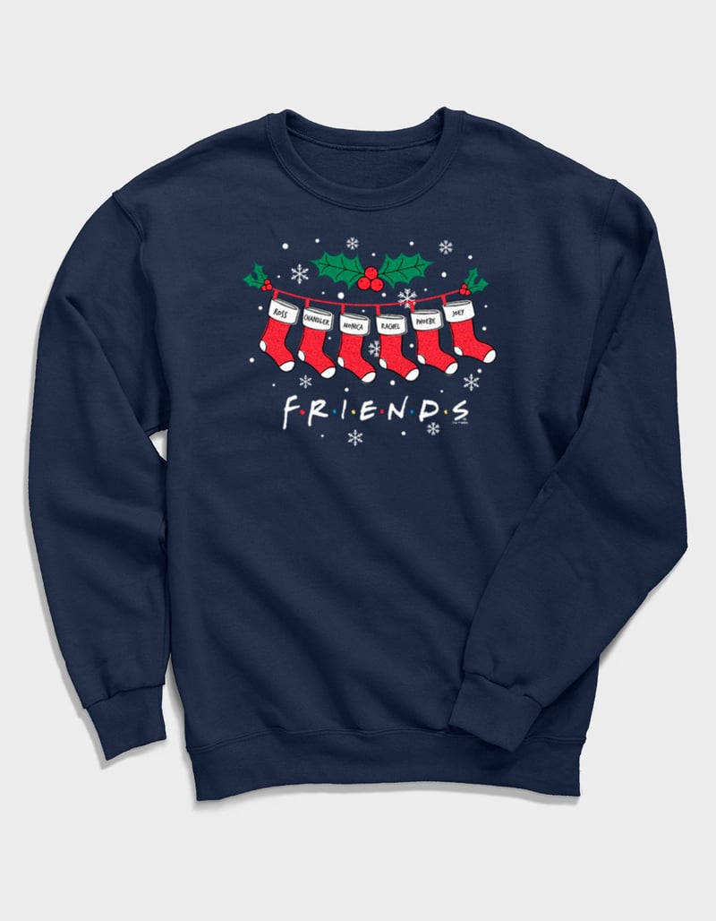 FRIENDS Holiday Stockings Unisex Crewneck Sweatshirt image number 0