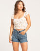 RSQ Womens High Rise Vintage A-Line Shorts image number 1