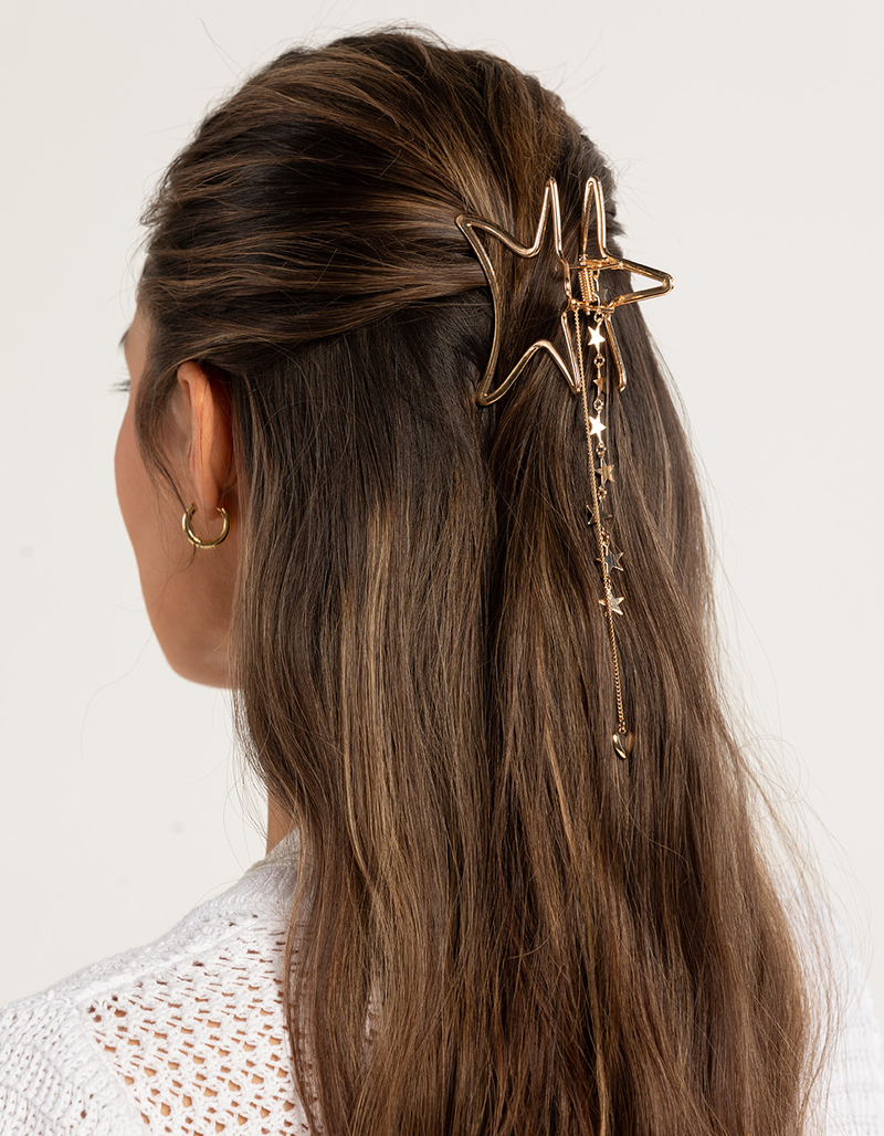 FULL TILT Star Charm Metal Claw Hair Clip image number 1