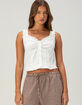 NECTAR CLOTHING Womens Button Up Sleeveless Top image number 1