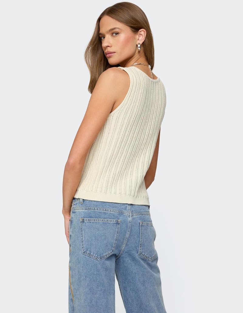 EDIKTED Verona Split Front Knit Top image number 4