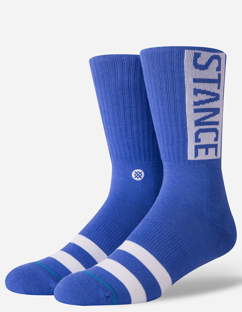 STANCE OG Blue Mens Crew Socks image number 0