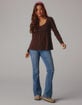 RSQ Womens Low Rise Bootcut Jeans image number 10