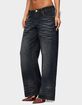 EDIKTED Magda Acid Wash Low Rise Baggy Jeans image number 2
