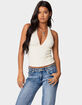 EDIKTED Willow Textured Halter Top image number 1