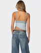 EDIKTED Ruffled Asymmetric Tank Top image number 5