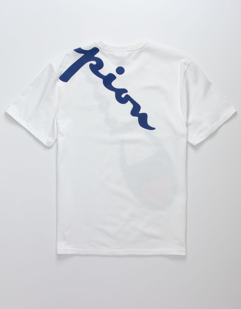 CHAMPION Diagonal Shoulder Script Mens White T-Shirt image number 1
