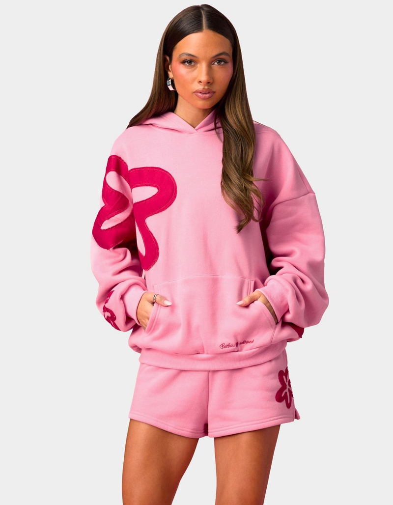 EDIKTED Barbie&trade; Blossom Oversized Hoodie image number 0