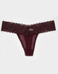 FULL TILT Lace Waistband Mesh Thong image number 1