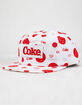 DIAMOND SUPPLY CO. x Coca-Cola Smiley White Mens Snapback Hat image number 1