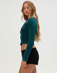 TILLYS Womens Long Sleeve Baby Tee image number 3