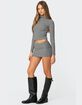 EDIKTED Leana Striped Mini Skirt image number 5