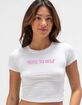 NOTES Note To Self Womens Baby Tee image number 1
