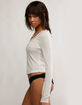 FREE PEOPLE Only You Womens Long Sleeve V-Neck Top image number 2