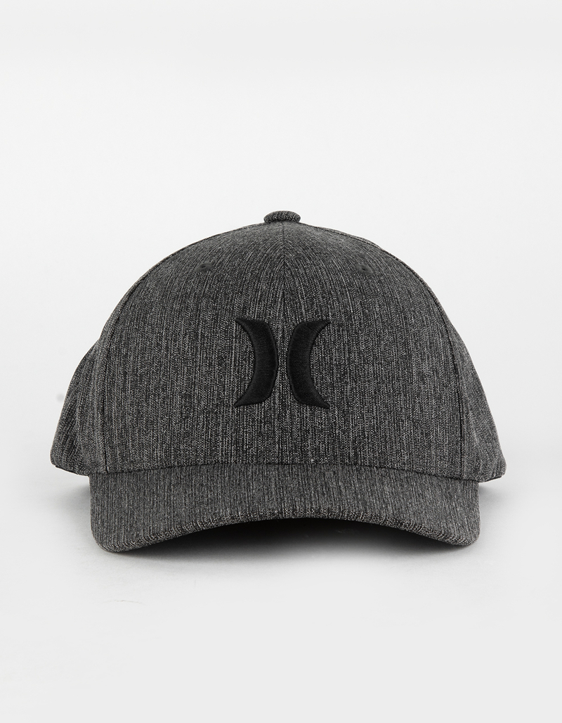 HURLEY Black Textures Mens Flexfit Hat image number 0