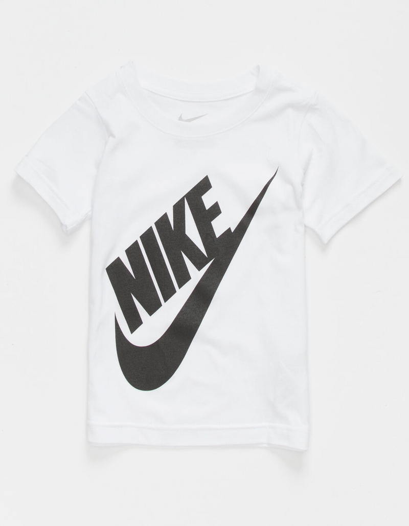 NIKE Oversized Futura Little Boys White T-Shirt (4-7) image number 0