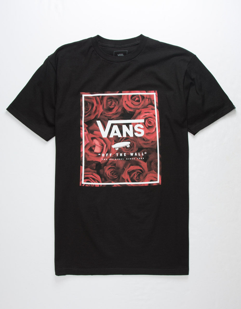 VANS Rose Print Box Mens T-Shirt image number 0