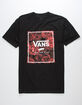 VANS Rose Print Box Mens T-Shirt